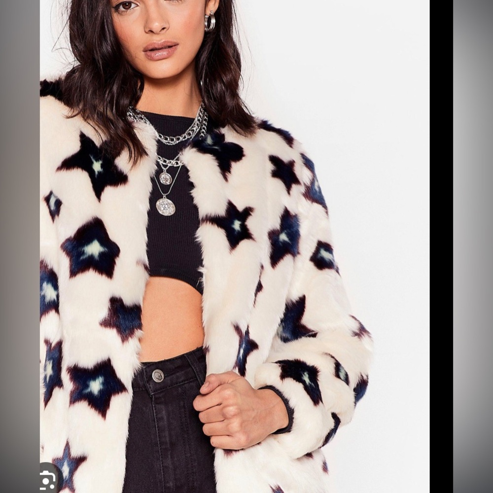 Nasty Gal Faux Fur Jakcet